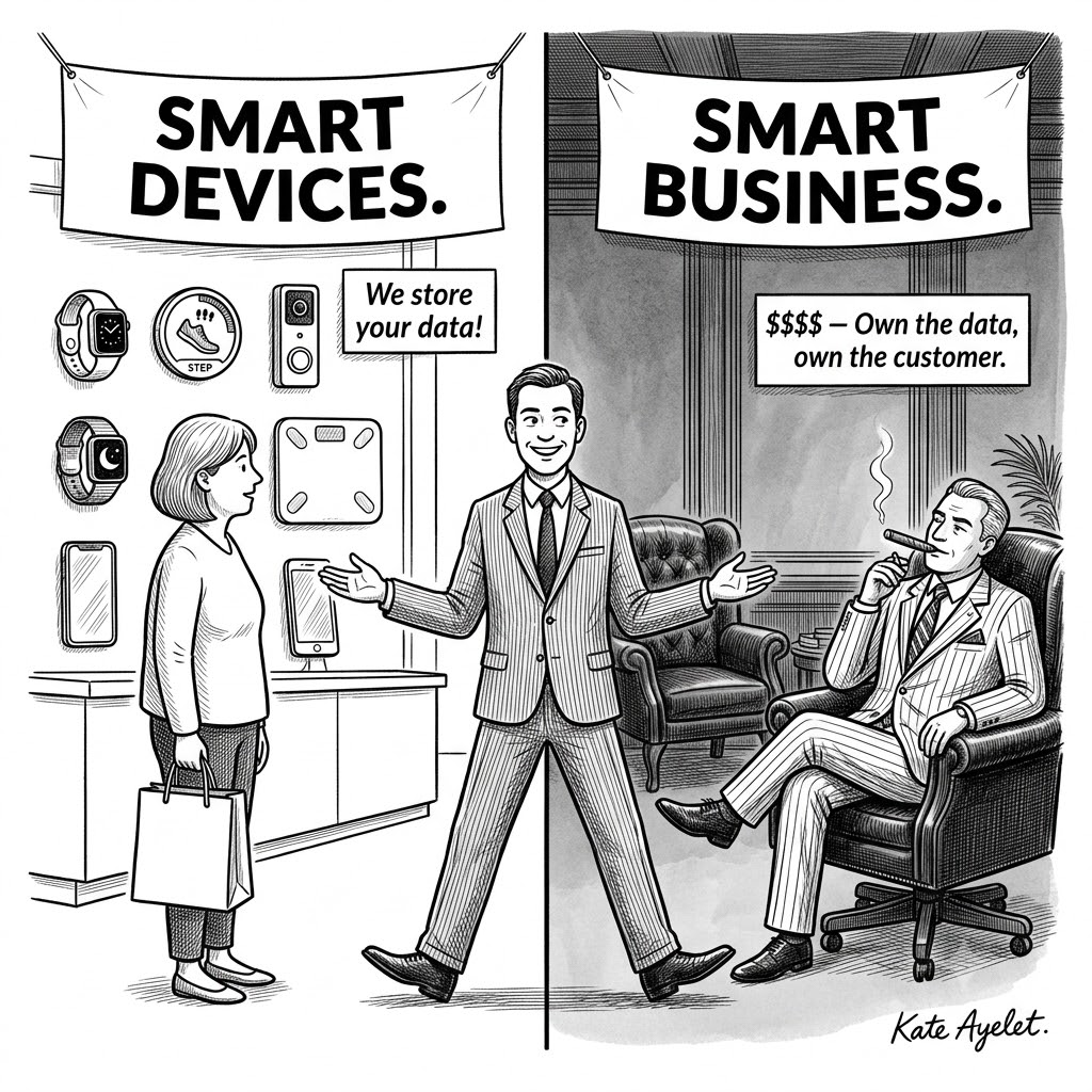 Smart Devices: we store your data. Smart Business: own the data, own the customer.